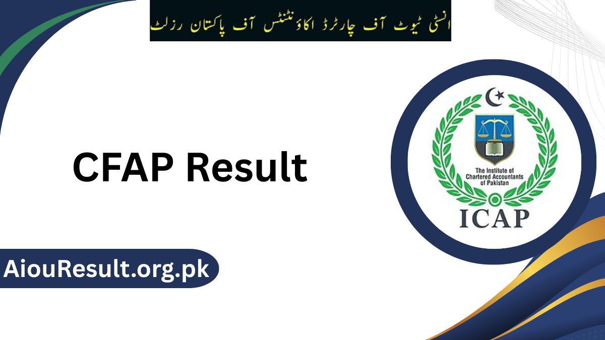 CFAP Result 2026 Announced icap.org.pk