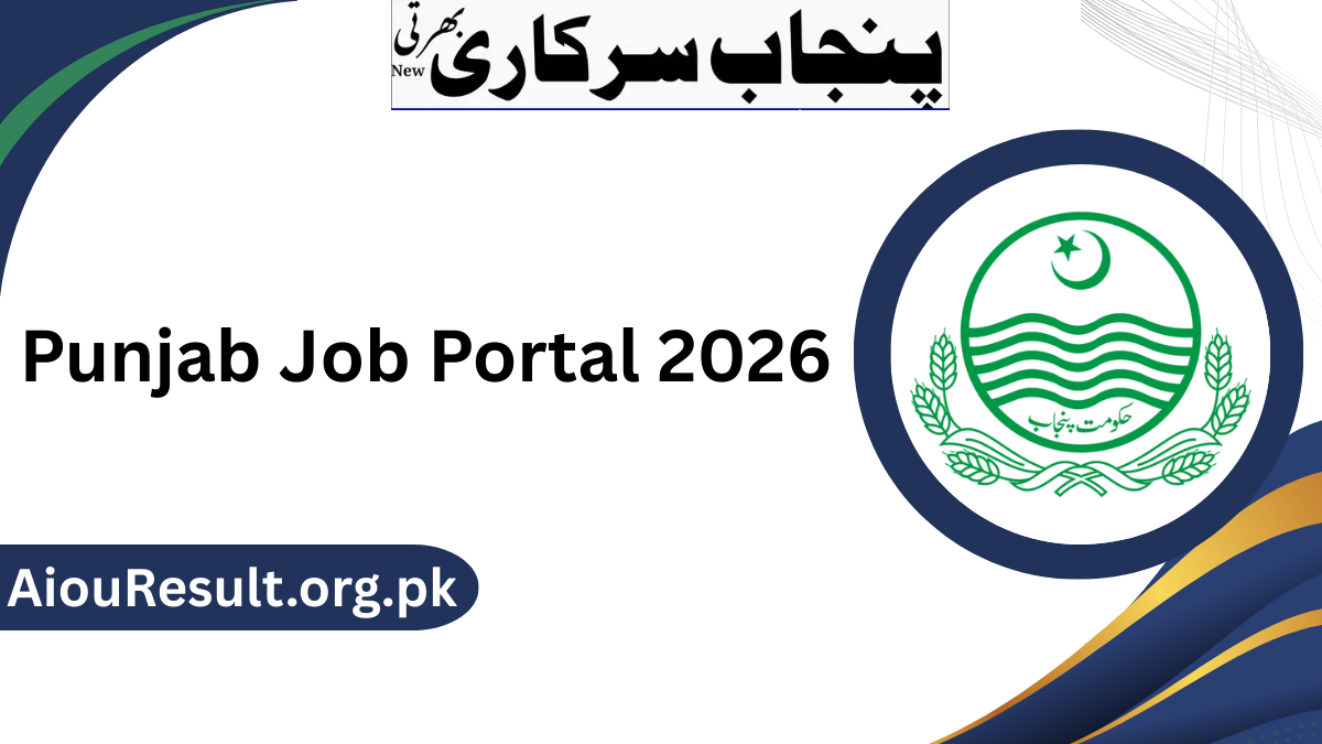 Punjab Job Portal 2026 Online Apply jobs.punjab.gov.pk